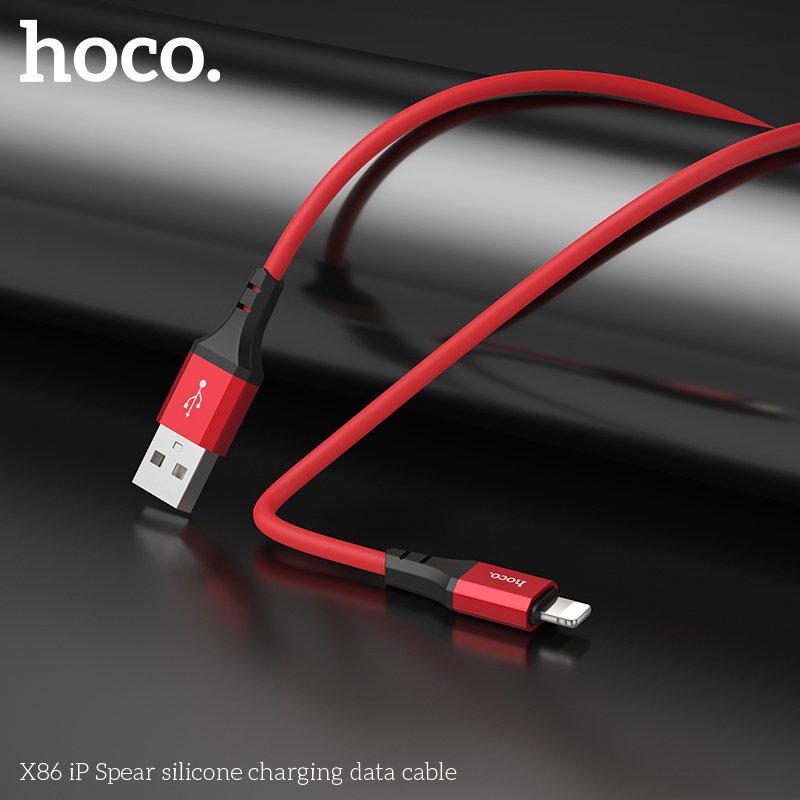 Cáp sạc nhanh dây dù HOCO X86 usb ra Iphone dài 1M chính hãng [BH 1 Năm]