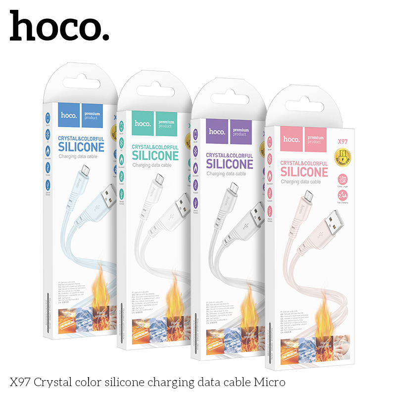 Cáp sạc nhanh dây dù HOCO X97 usb ra Samsung micro dài 1M chính hãng [BH 1 Năm]