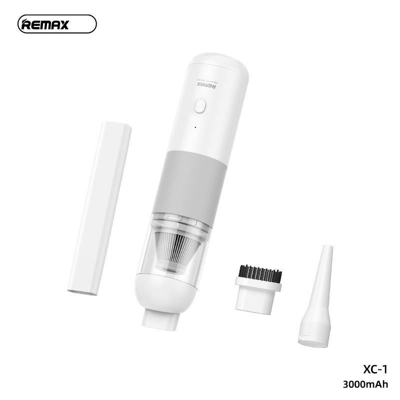 Máy hút bụi không dây cầm tay mini Remax XC-1 pin 3000mAh dung tích 130ml chính hãng [BH: 3 tháng]