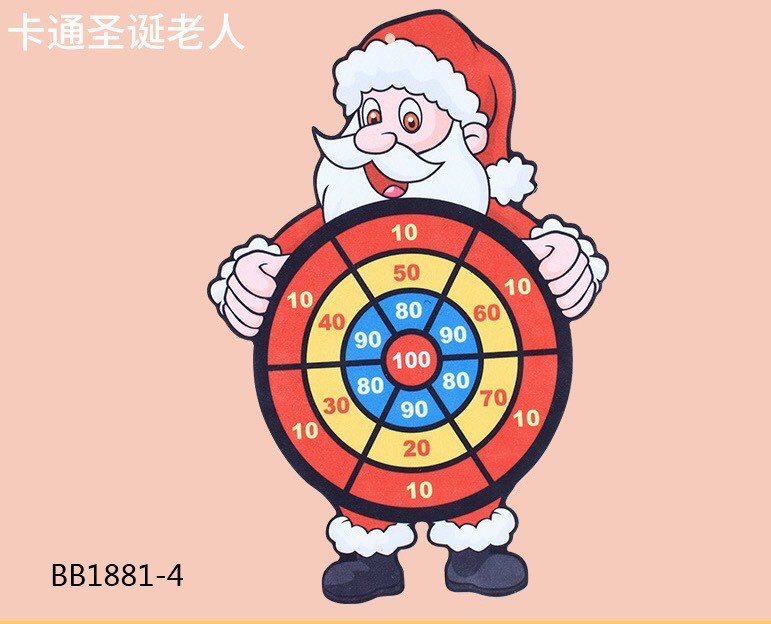 Đồ chơi Bảng bóng ném tự dính hình thú/ ông già noel {ngẫu nhiên tuỳ lô} [BH: NONE]