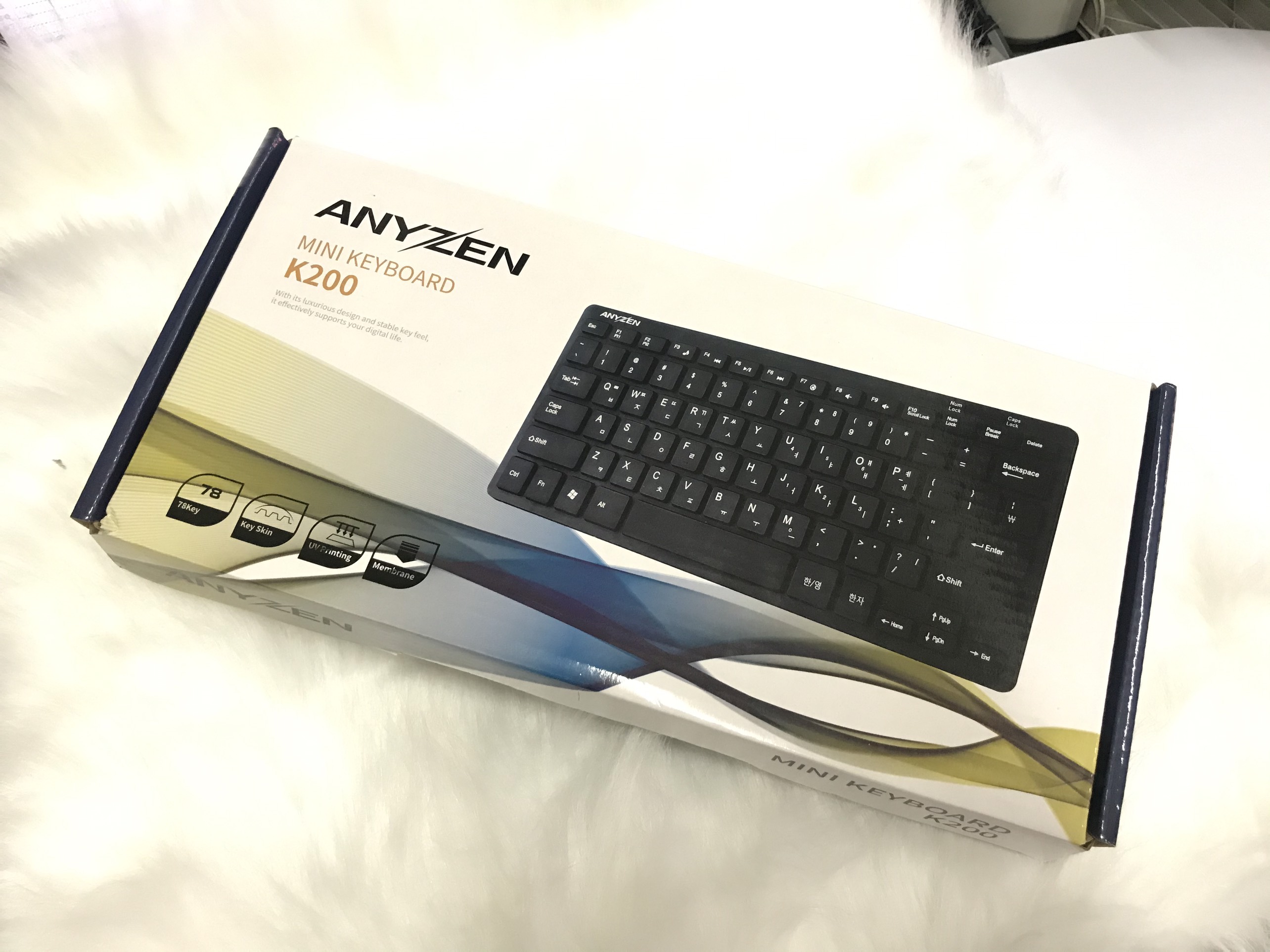 Bàn phím  MINI  có dây văn phòngAnyzen [BH: 6 tháng]