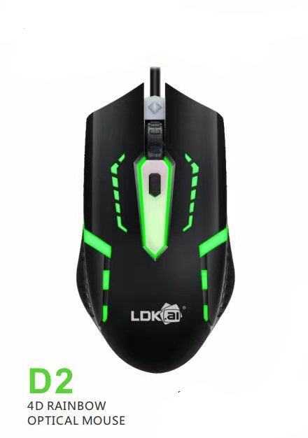 Chuột có dây LDK D2 chuyên game led 7 màu siêu đẹp [bh 6 tháng]