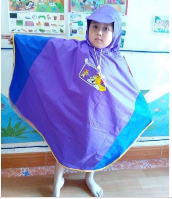 Áo mưa cánh dơi trẻ em size 8 Pokemon cho bé / pktn sale