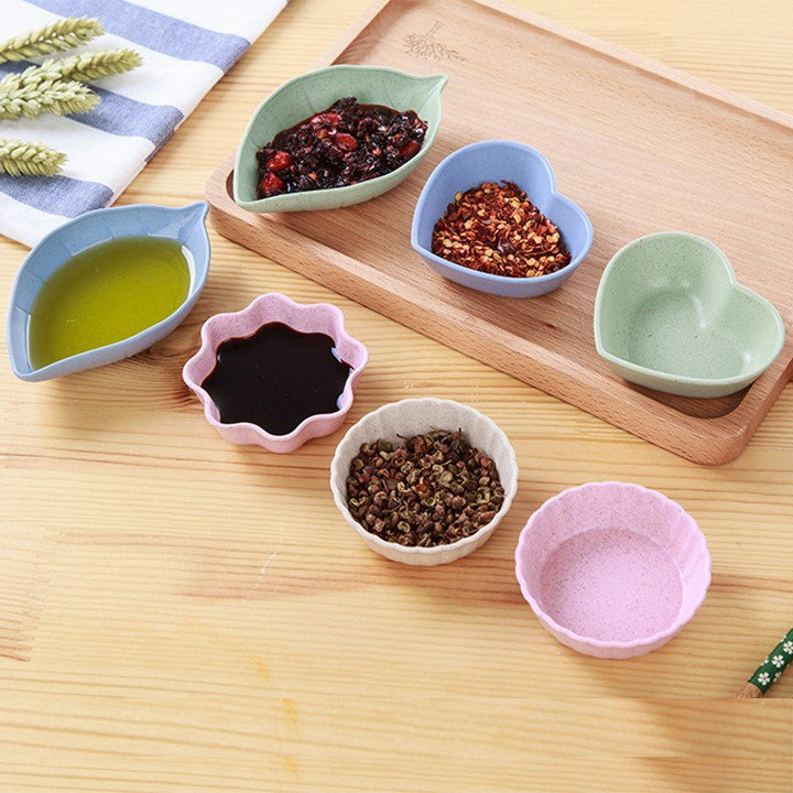 Chén đựng gia vị, đựng đồ ăn dặm cho bé lúa mạch chống dính / pktn sale