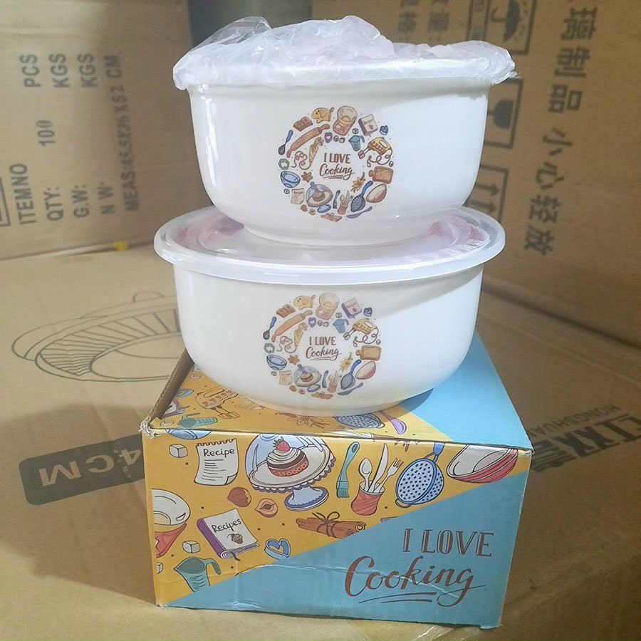 Bộ Thố 2 cái hoa văn CÓ NẮP ĐẬY và nút hút chân không, hút nhiệt  [BH: Test] / pktn sale