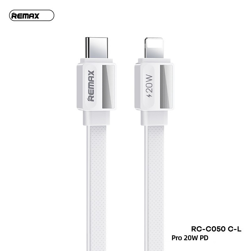 Cáp sạc nhanh 20w Remax RC-C050 (c-l) cho iphone 11 12 13 14 chui Type C ra iPhone Lighning (PD) chính hãng [BH 1 Năm] / pktn sale