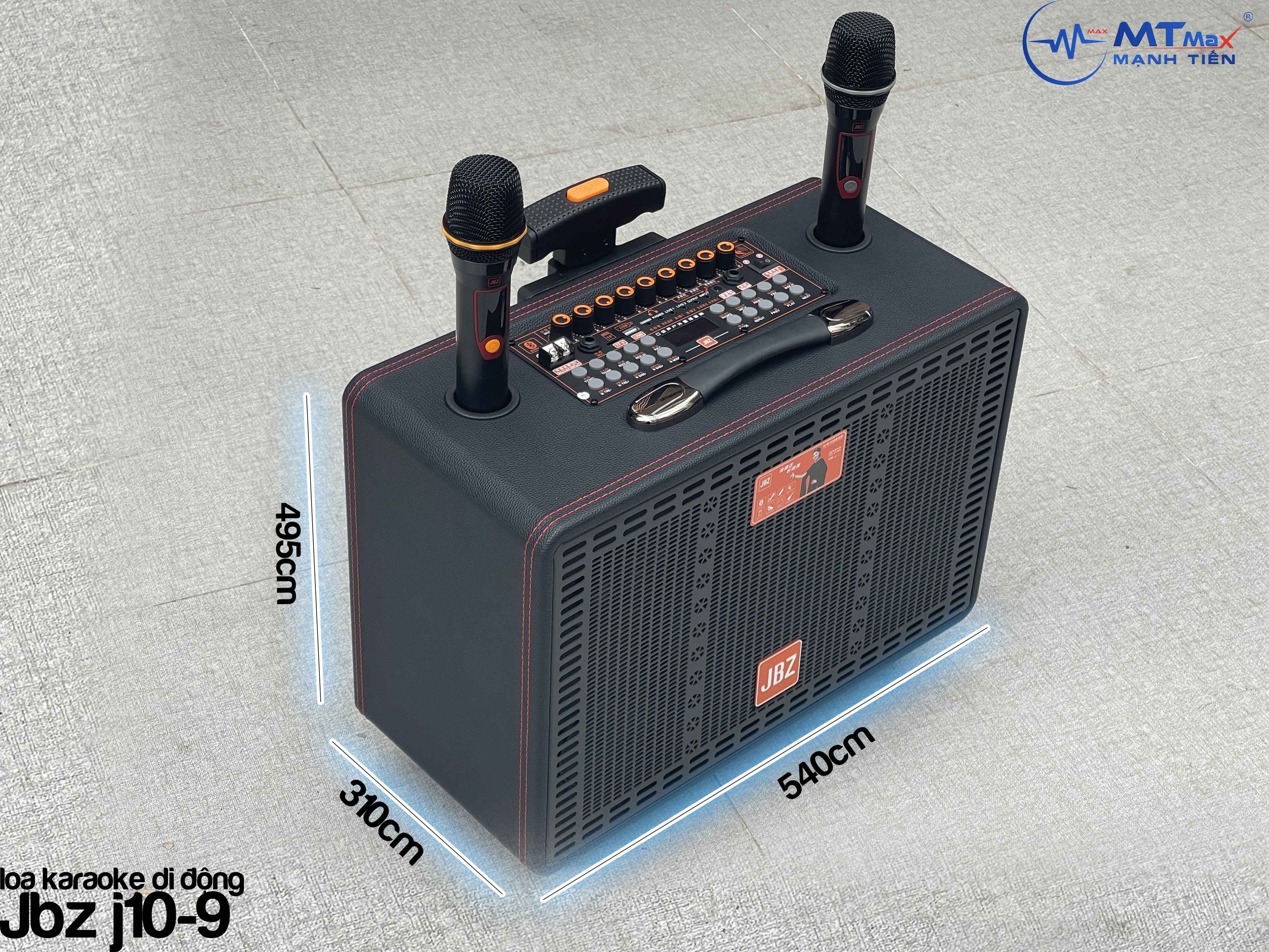 Loa kéo di động JBZ J10-9 chính hãng kèm 2 mic hát karaoke siêu hay [BH 6 Tháng]