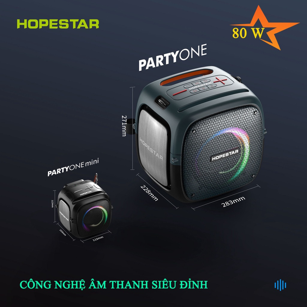 Loa bluetooth HopeStar Party One mini âm thanh siêu đỉnh chính hãng [BH 6 tháng]