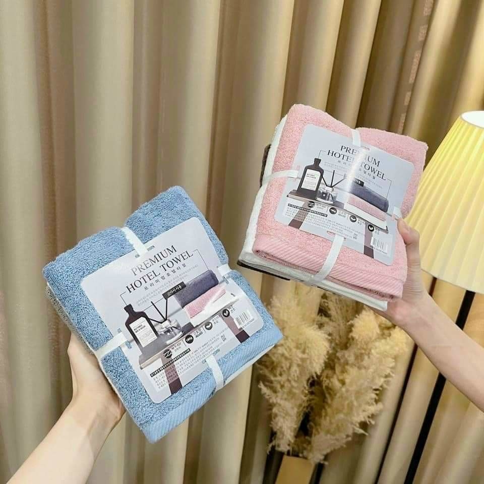 Combo 4 khăn tắm đa năng xuất Hàn siêu xịn