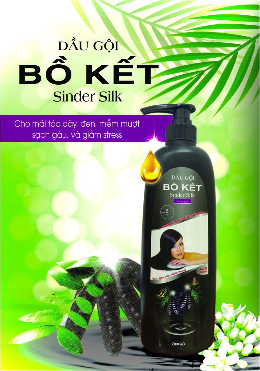 Dầu gội đầu bồ kết 1000ml sạch gàu, siêu mềm mượt