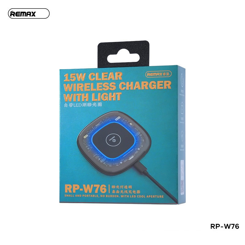 Đế sạc nhanh không dây 15w Remax RP-W76 chính hãng [BH: 1 năm]