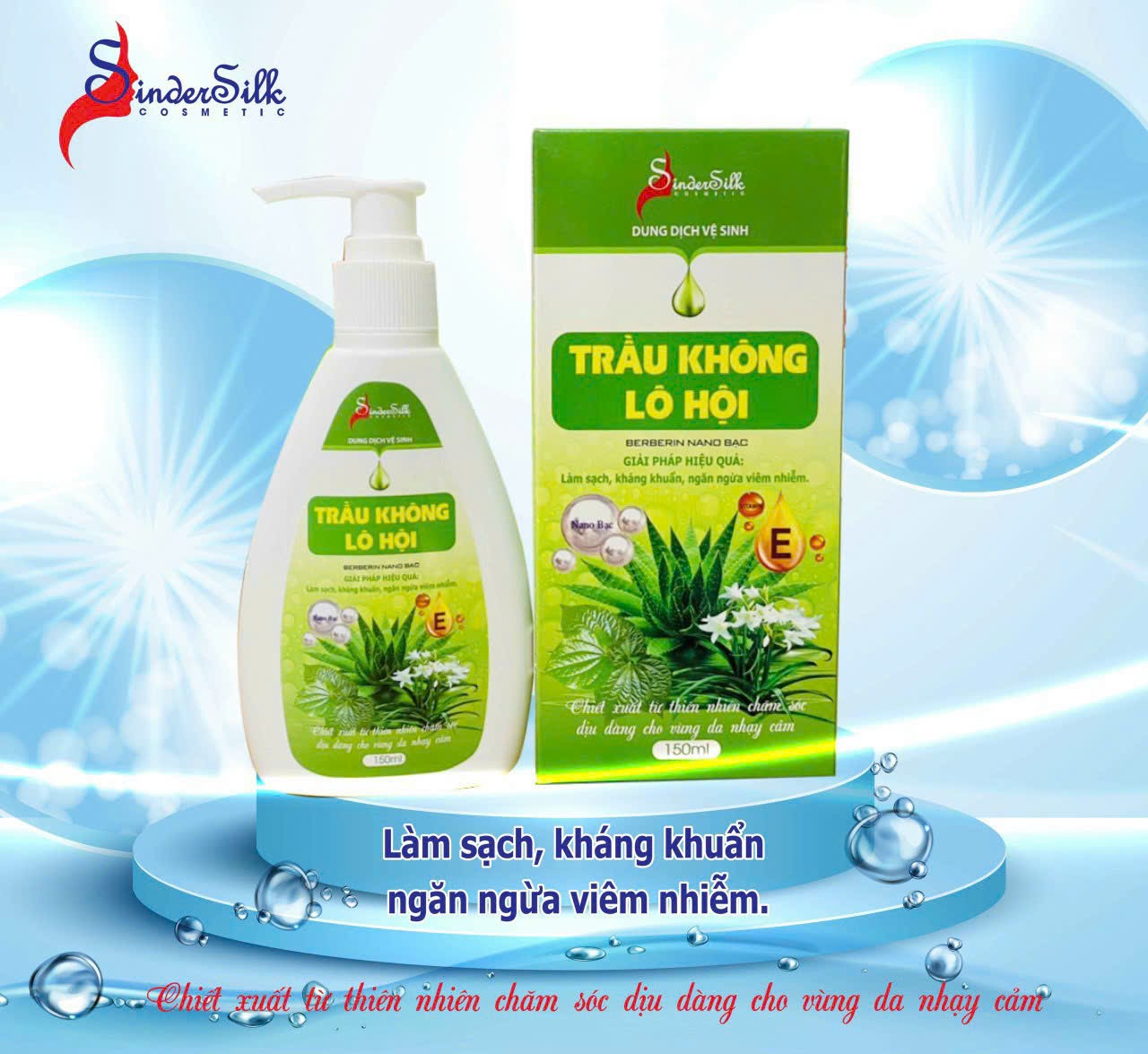 Dung dịch vệ sinh phụ nữ Trầu Không Lô Hội / pktn sale