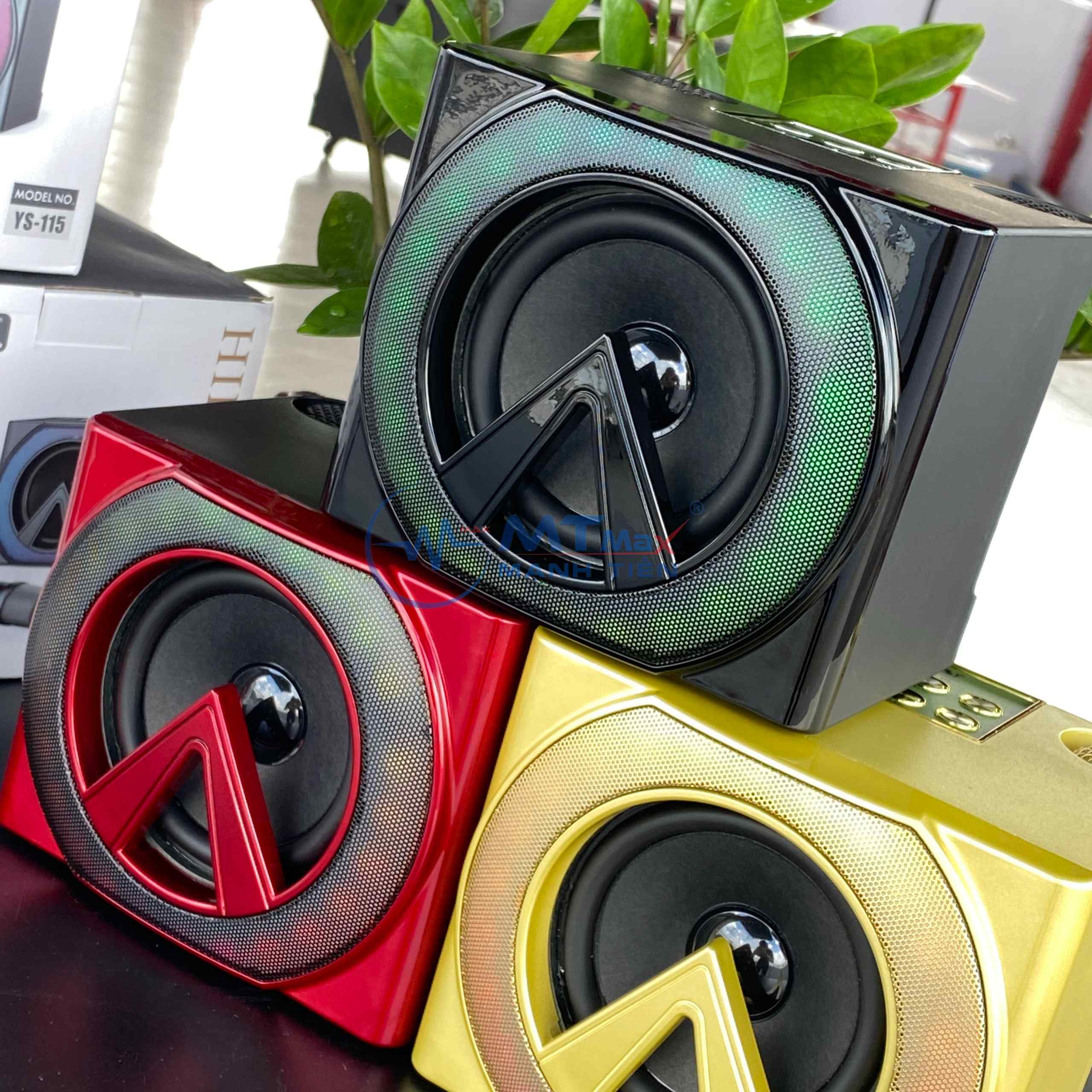 Loa bluetooth karaoke YOSD YS-115 kèm 2 micro không dây cực hay xách tay chính hãng [BH 6 tháng]