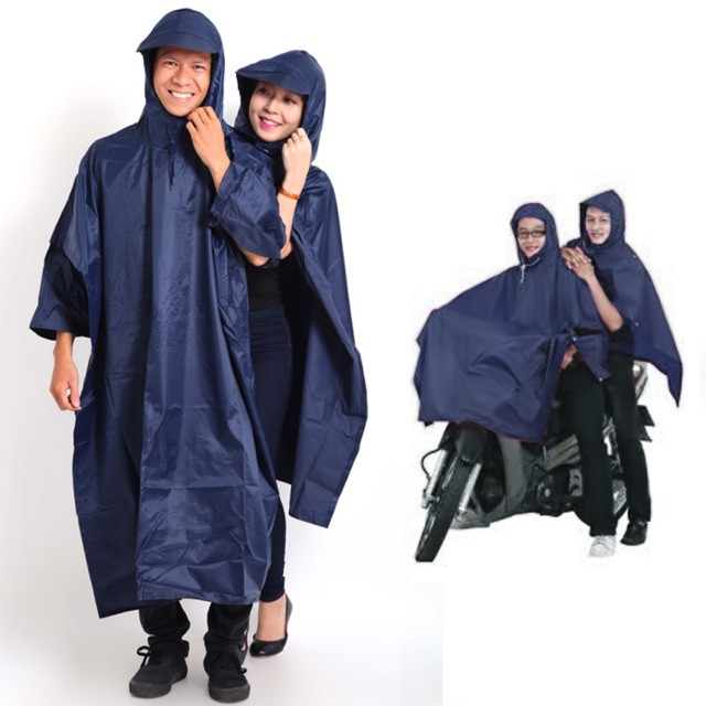 Áo mưa 2 đầu vải dù VN cao cấp nhiều màu theo lô [BH: NONE]