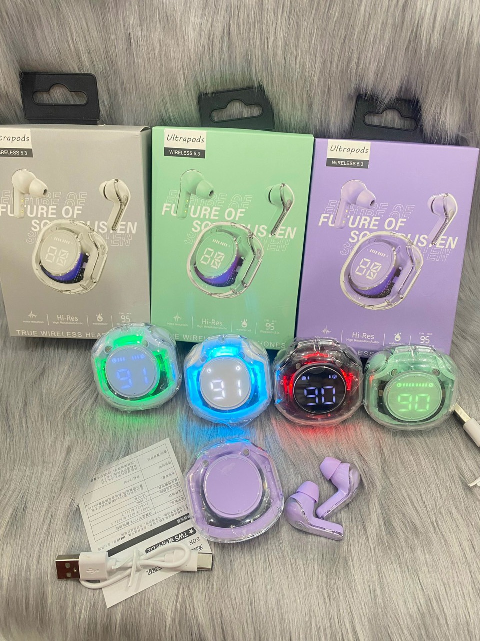 Tai nghe bluetooth Acefast T8 True Wireless Earbuds (airpods) có đèn led [BH 3 tháng]