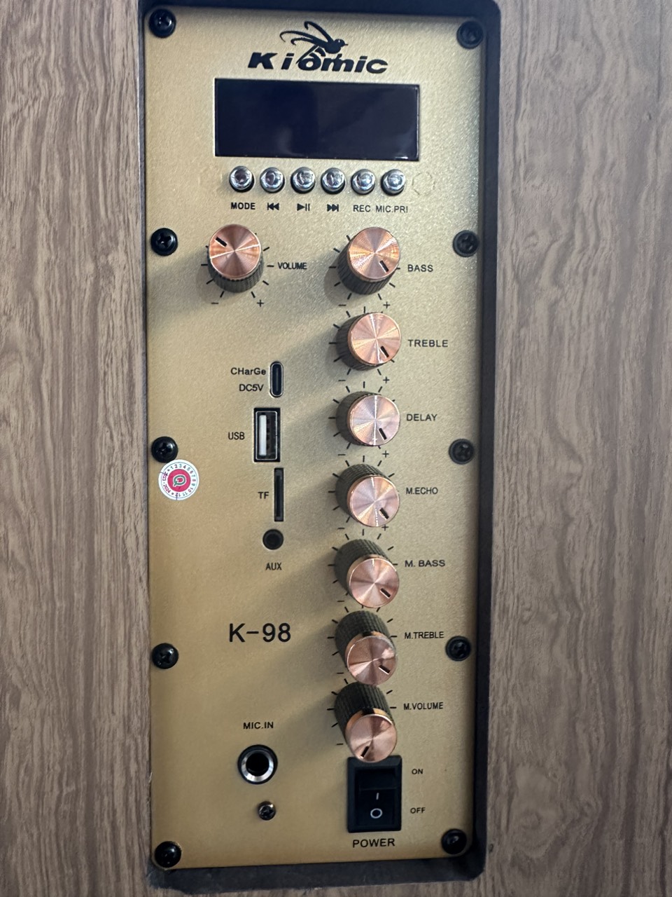 Loa kéo KIOMIC K-98 bluetooth Karaoke K98 (360x270x510mm) kèm 2 micro không dây mẫu mới 2024 chui sạc Type C [BH 6 Tháng] / pktn sale