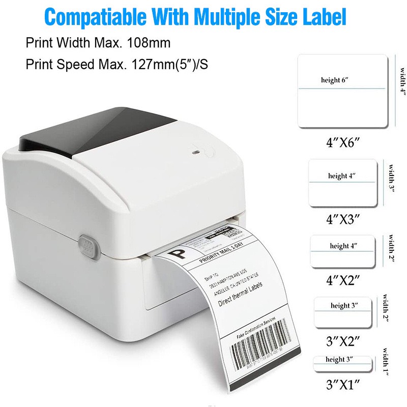 Máy in mã vạch XPRINTER 420B USB KHỔ IN 108MM chính hãng [BH 1 Năm]