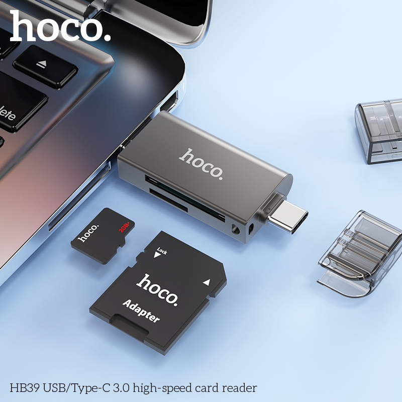 Đầu lọc thẻ tốc độ cao usb/Type-C HB39 chính hãng [BH 1 năm]