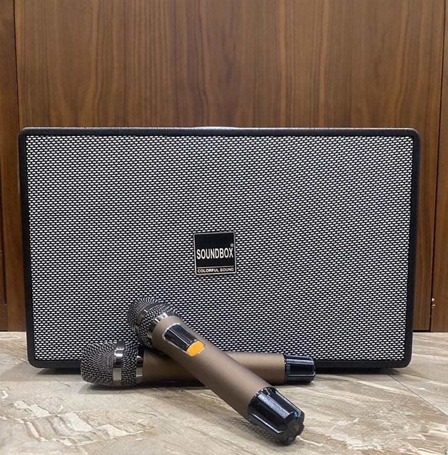 Loa xách tay SoundBox F888 bass 20 chính hãng kèm 2 micro không dây [BH 6 tháng]