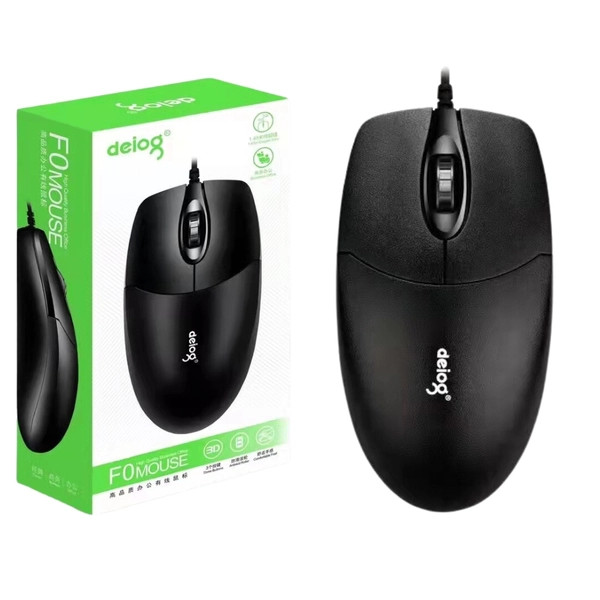 Chuột có dây DEIOG DY-F0 chống ồn 1600 DPI chính hãng [BH 1 năm]