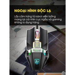 Chuột gaming có dây DEIOG G2 có 6 nút hỗ trợ app led RGB 16 triệu màu 2400 DPI chính hãng [BH 1 năm]