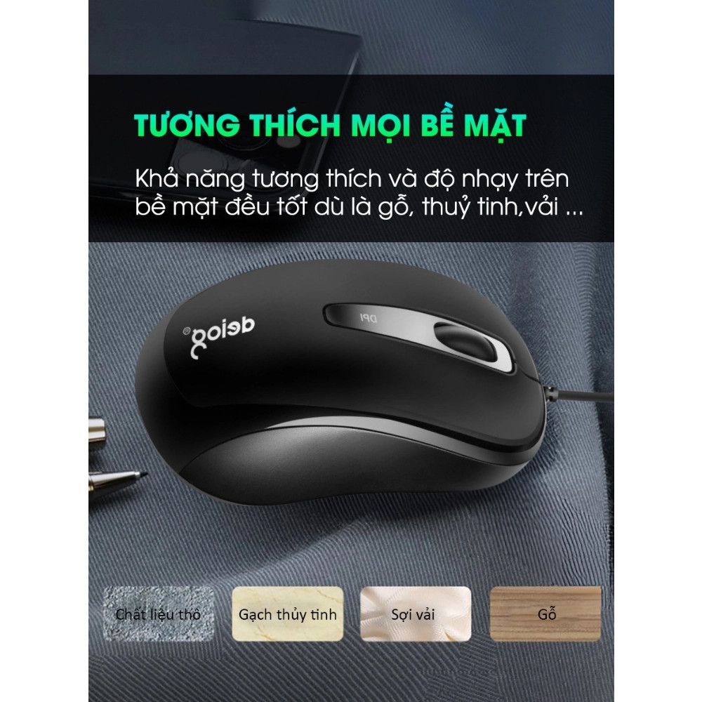 Chuột gaming có dây DEIOG DY-F2 DPI 1200 chính hãng [BH 1 năm]