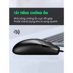 Chuột có dây DEIOG DY-F0 chống ồn 1600 DPI chính hãng [BH 1 năm]
