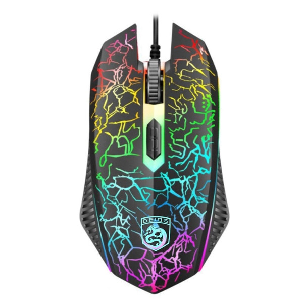 Chuột gaming có dây DEIOG A1 có 3 nút hỗ trợ app led RGB 16 triệu màu 1600 DPI chính hãng [BH 1 năm]