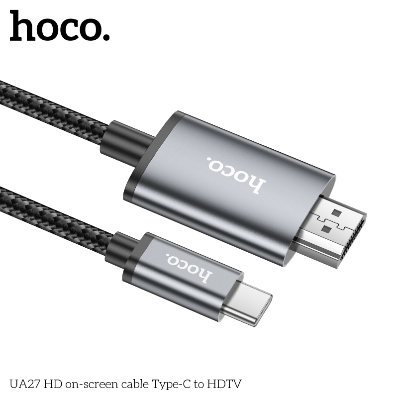Cáp chuyển đổi màn hình UA27 Type-C ra HDMI 4k dài 2m chính hãng [BH 1 năm]