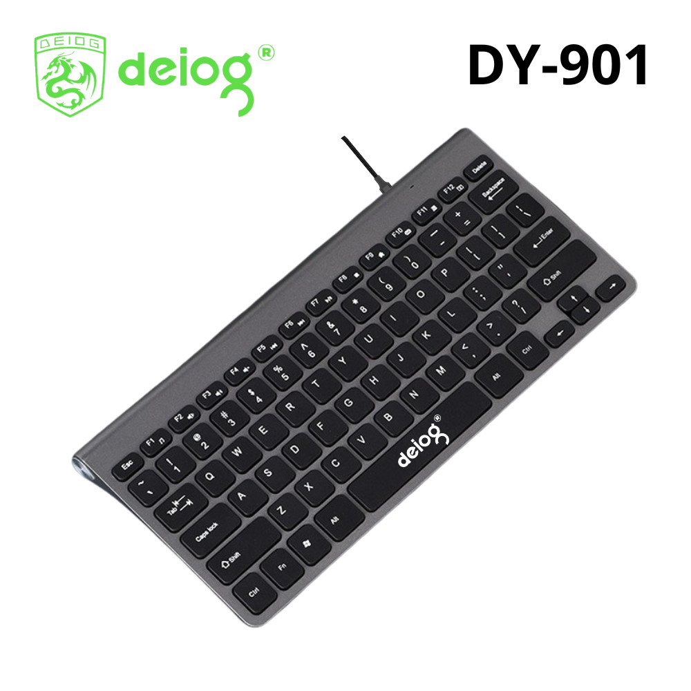 Bàn phím cơ có dây Deiog Dy-901 SIÊU MỎNG CHỈ 6MM mini thiết kế nhỏ gọn chính hãng [BH 1 Năm]