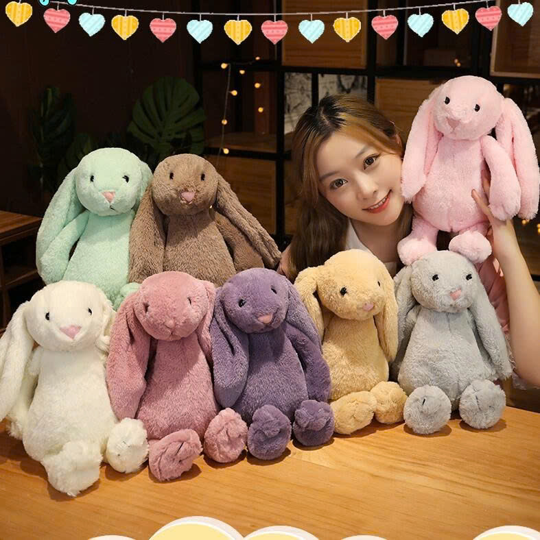 Thỏ bông bunny tai dài siêu cưng SIZE 30CM [BH: NONE]