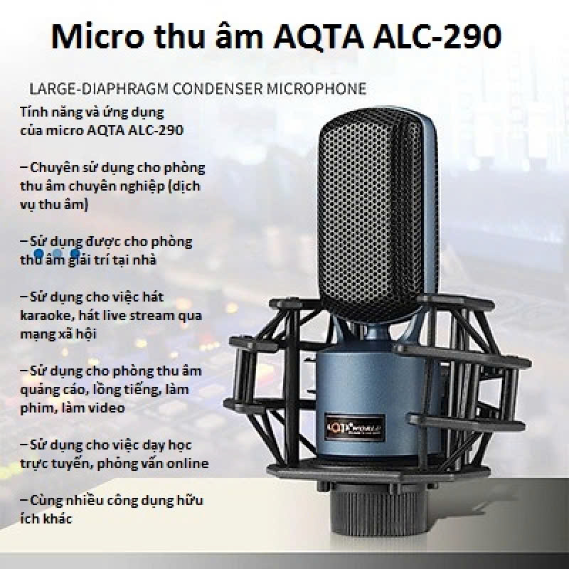Micro thu âm livestream ALC290 [BH: 1 THÁNG]