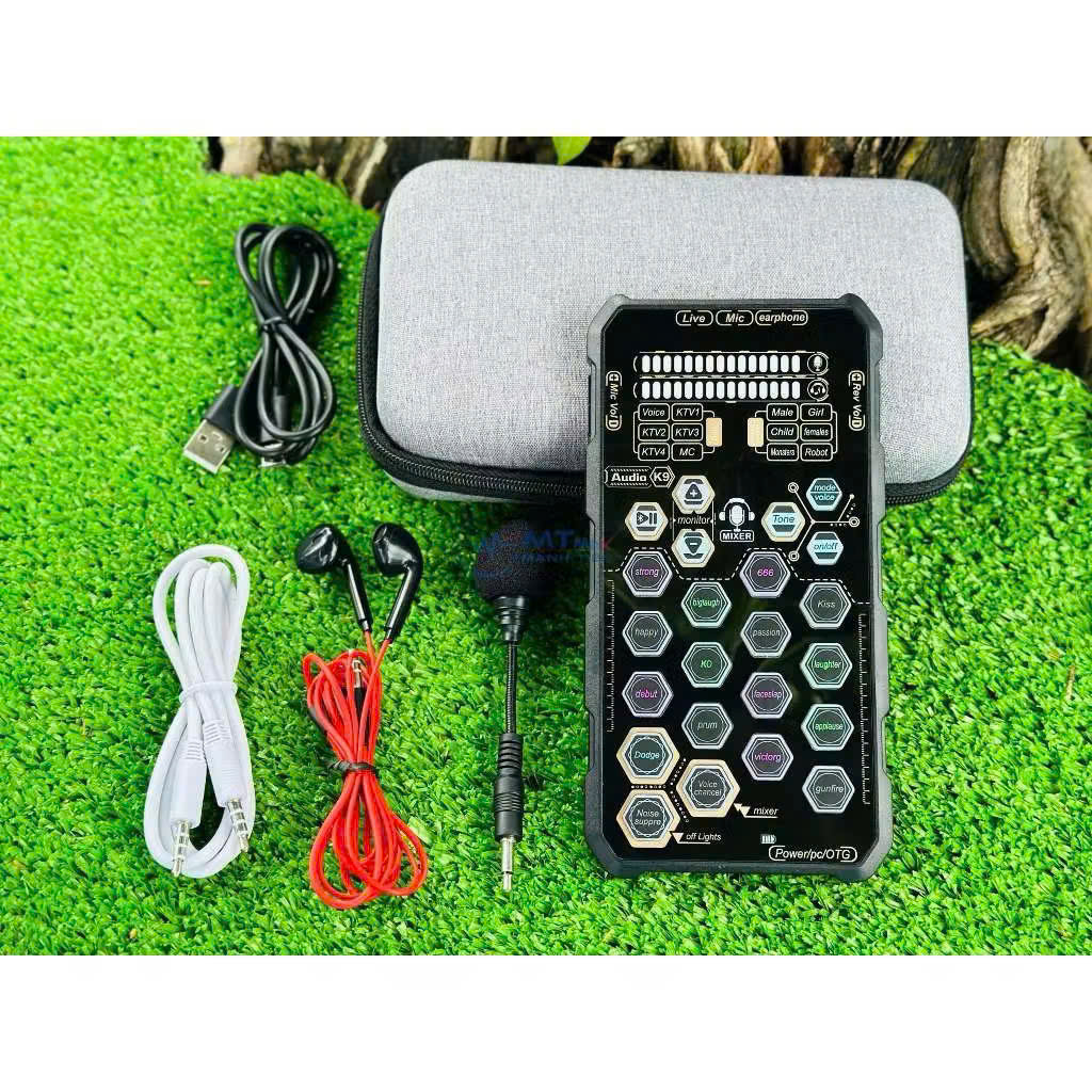 Soundcard mini livetream TikTok K9 mẫu mới 2024 siêu đẹp siêu hay