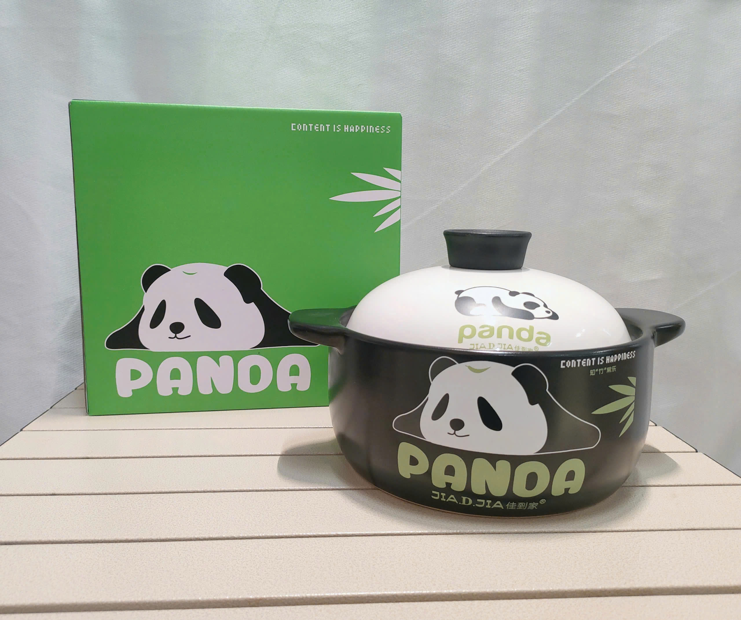 Nồi sứ tráng men KAPIBARA size 3500ml PANDA - mẫu tùy lô [BH: NONE]