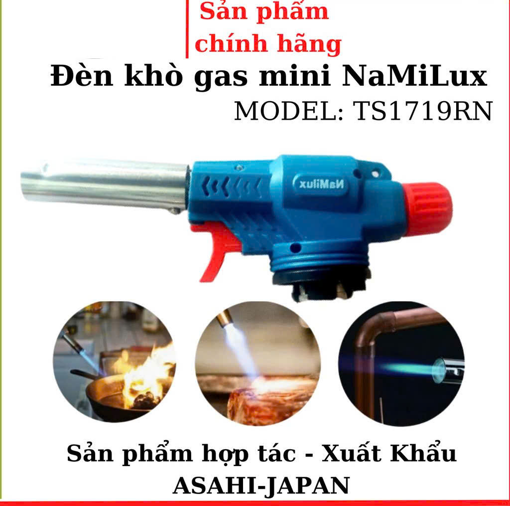 Đầu khò gas Namilux sử dụng cho bình gas mini chính hãng [BH 1 Tuần]