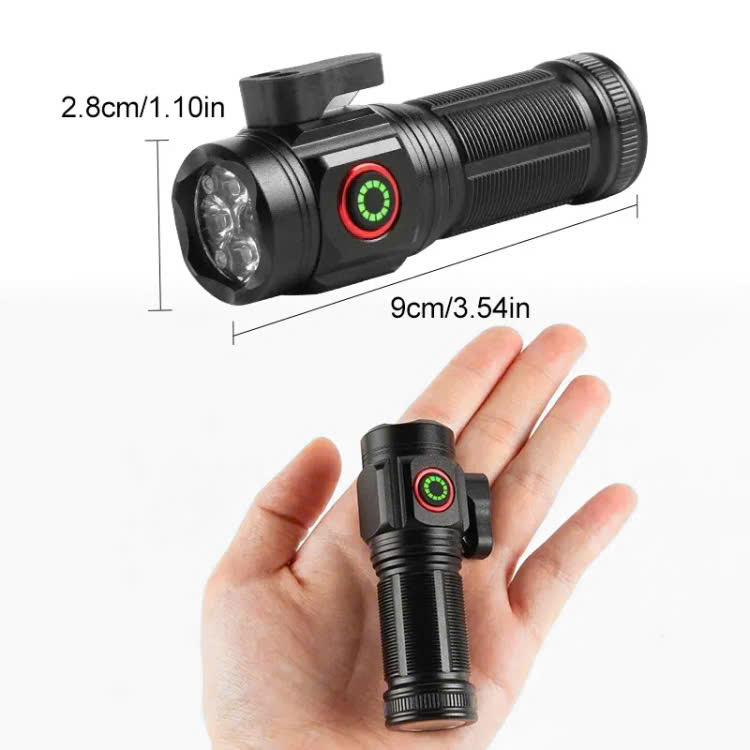 Đèn pin 4 chế độ led w5183 mini siêu sáng pin trâu [BH 1 Tuần]