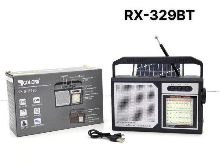 Loa bluetooth cổ điển Rx-329Bt kiêm loa nghe pháp, nghe fm, nghe nhạc thẻ nhớ [BH 6 Tháng]