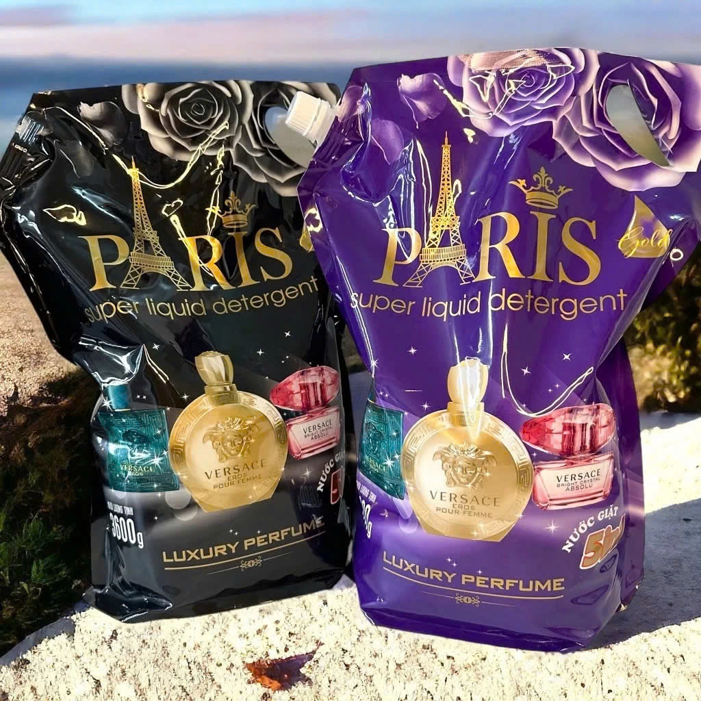 Thùng 2 túi nước giặt xã 5IN1 Paris (3.6kg/1 túi) hương nước hoa [BH: NONE]