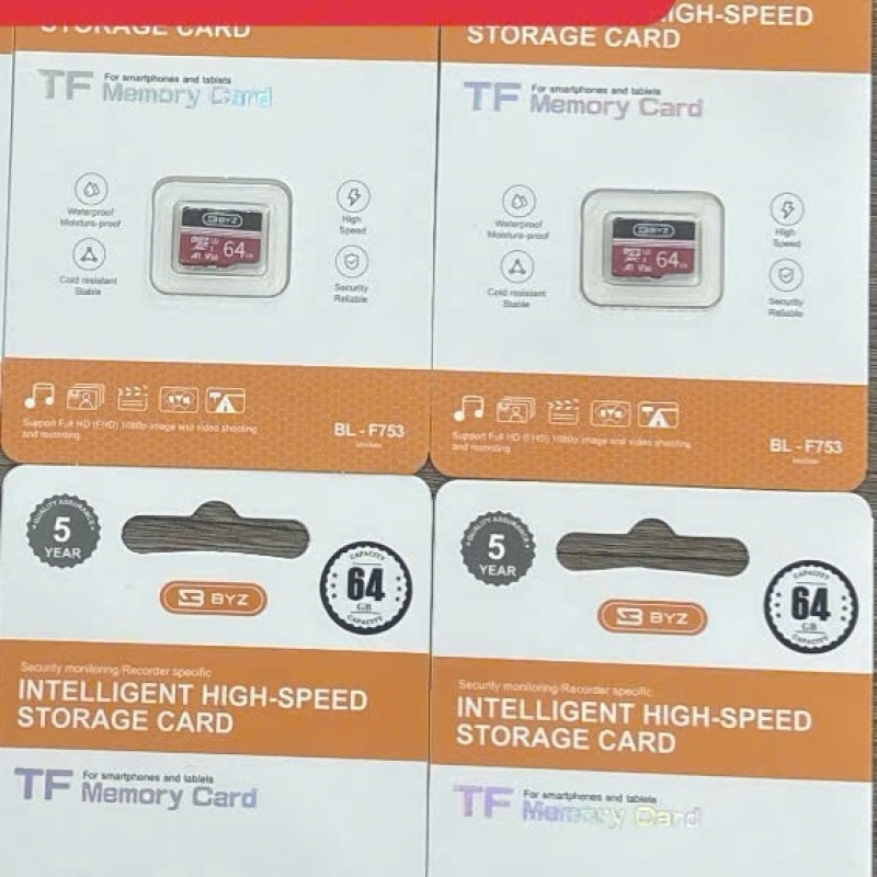 THẺ NHỚ MICRO SD BYZ 64GB CLASS 10, SPEED UP TO 100MB/S FULL BOX CHÍNH HÃNG [BH 1 năm]
