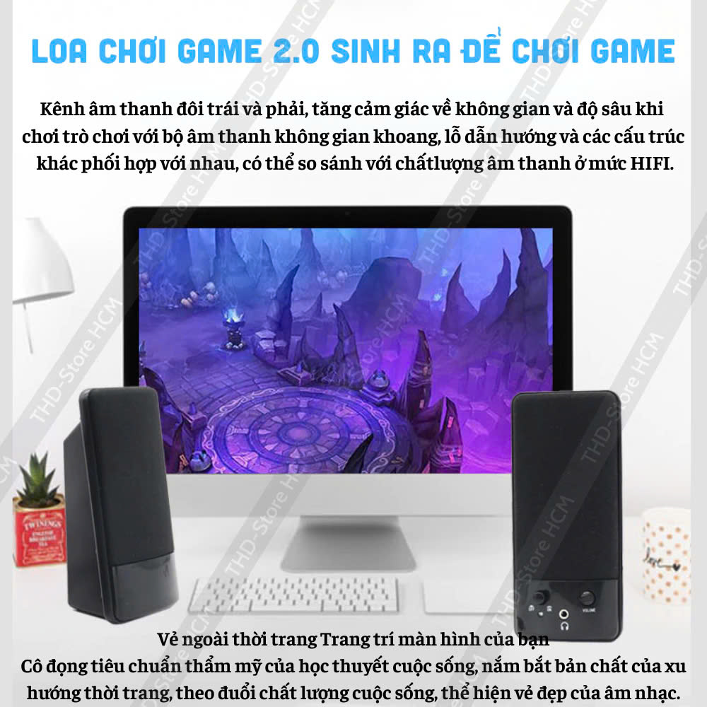Loa vi tính Genius SP-S110 có nút chỉnh âm lượng jack 3.5 sử dụng cho PC laptop va điện thoại [BH 1 Tháng]6l8