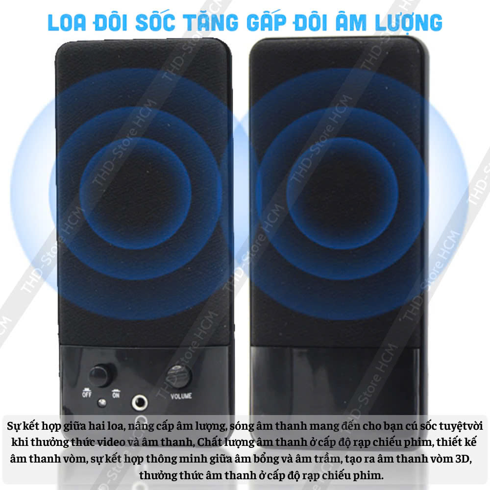 Loa vi tính Genius SP-S110 có nút chỉnh âm lượng jack 3.5 sử dụng cho PC laptop va điện thoại [BH 1 Tháng]6l8
