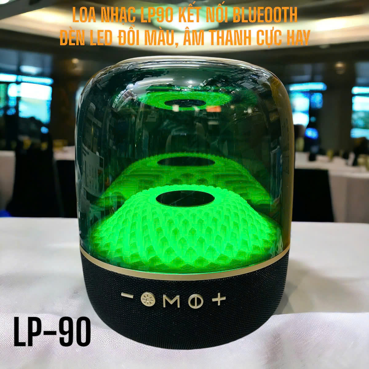 Loa bluetooth LP90 vỏ trong suốt có led RGB siêu đẹp siêu hay [Bh 3 Tháng]6l8