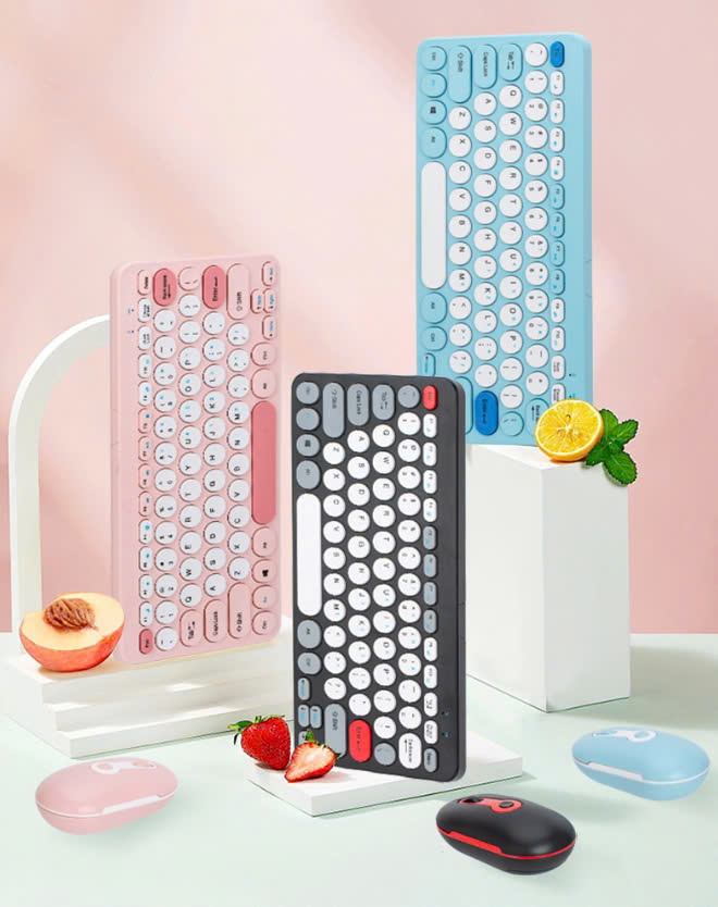 Combo phím chuột không dây HK-09 mẫu không có bàn phím số siêu gọn [BH 1 Năm]6l8