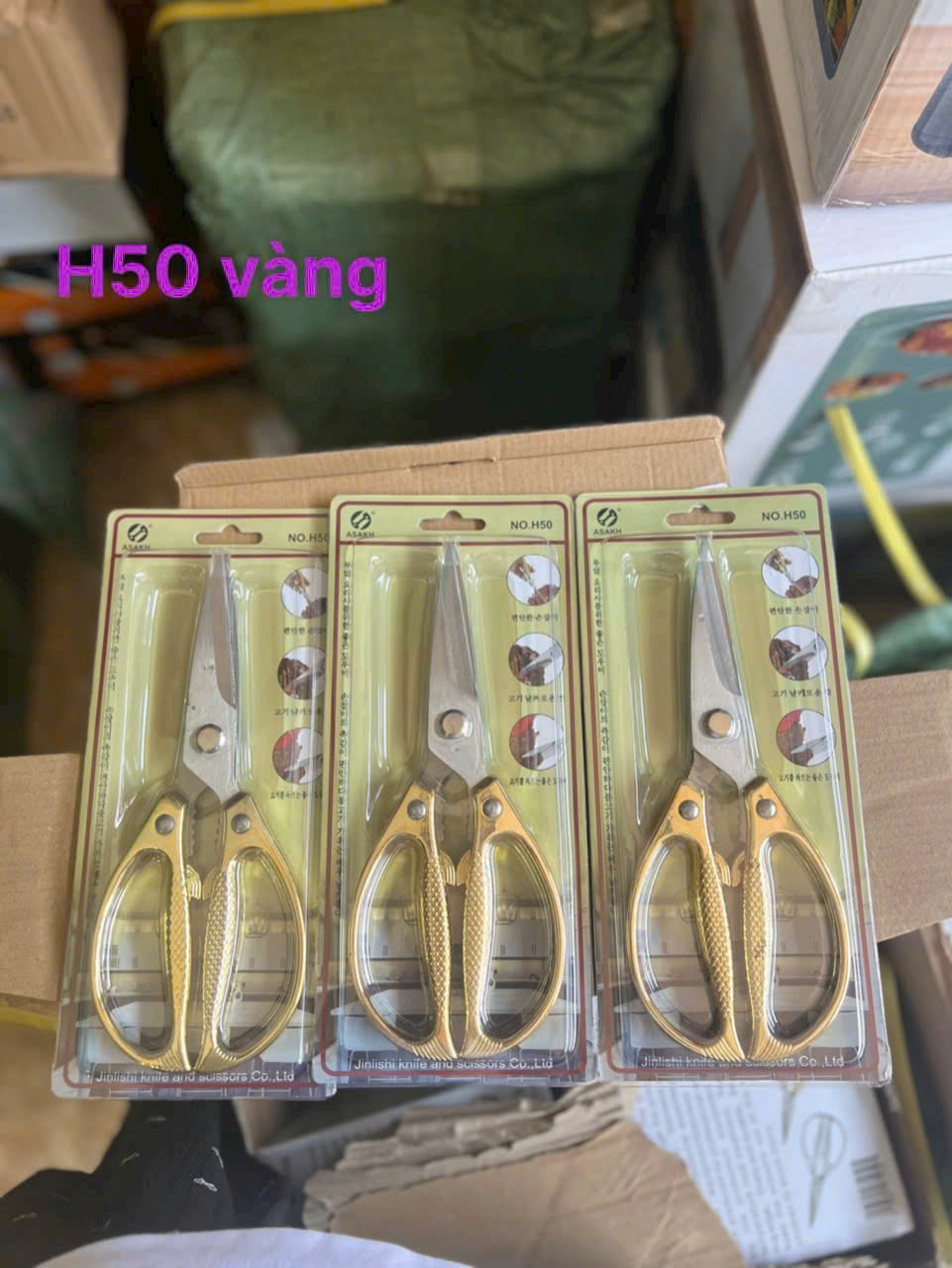 Kéo H50 cắt cà cao cấp, kéo làm bếp chuyên nghiệp chất liệu thép không gỉ siêu bén [BH: NONE]