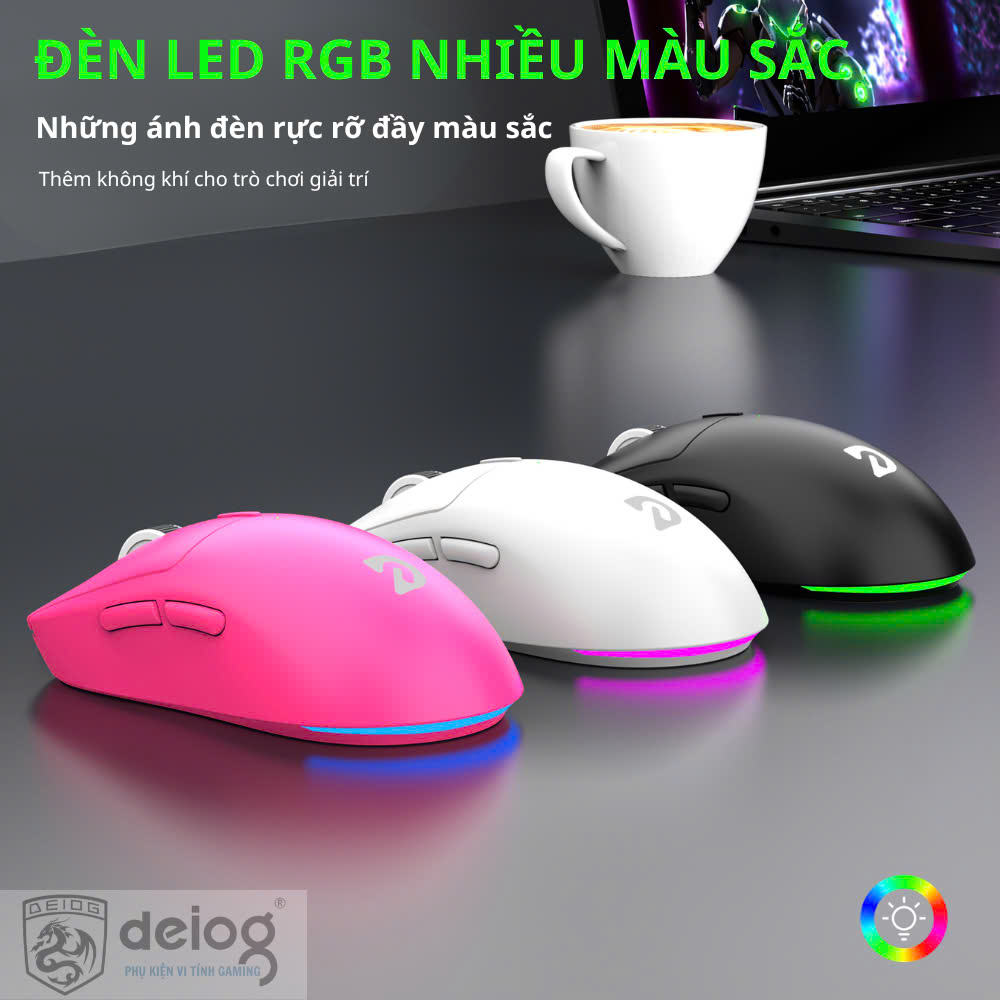 Chuột có dây Gaming DEIOG G602 mẫu thể thao có LED RGB siêu đẹp