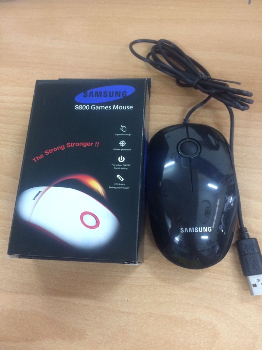 Chuột có dây Samsung, ASUS... (Nhiều thương hiệu) S800 cực nhạy [BH: 6 tháng] / pktn sale