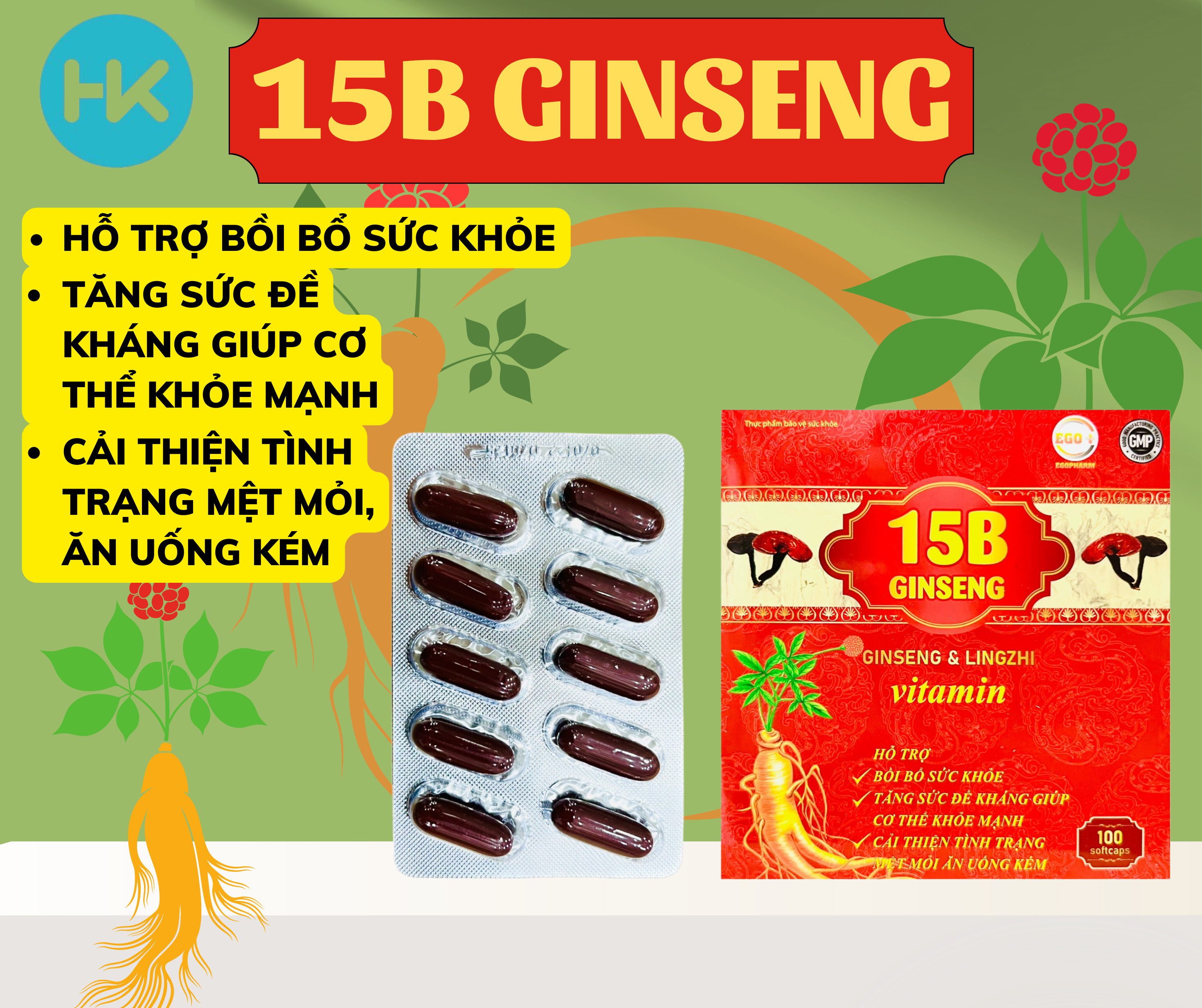 Bổ Sung Dinh Dưỡng Tối Ưu Với 15B Gingseng