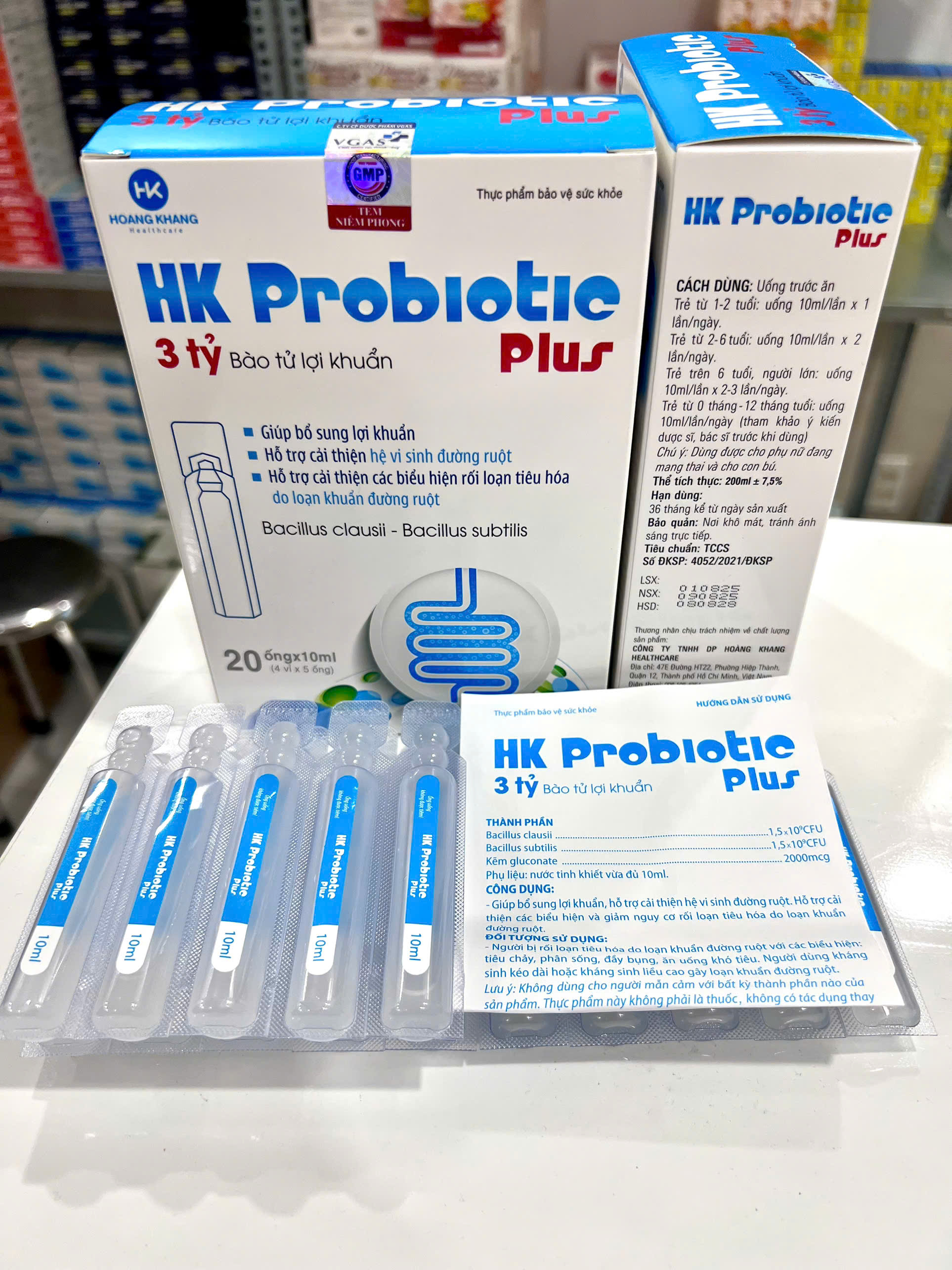 HK PROBIOTIC PLUS Hết tiêu chảy, hết đau bụng , Bổ sung lợi khuẩn có lợi