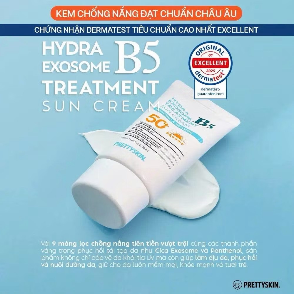 Kem Chống Nắng Pretty Skin B5 SPF50+PA++++ 50ml