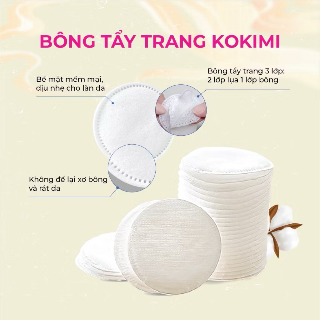 Bông Tẩy Trang Kokimi
